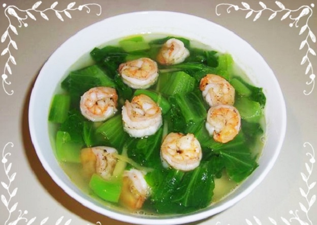 Món ngon dễ làm trị yếu sinh lý nam: Canh cải nấu tôm