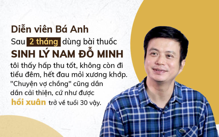 Diễn viên Lê Bá Anh lấy lại phong độ nhờ bài thuốc Sinh Lý Nam Đỗ Minh