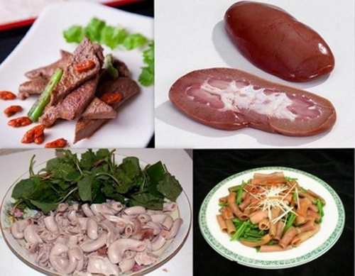 Tuyệt đối kiêng thức ăn được chế biến từ phủ tạng động vật