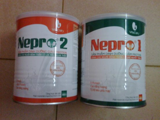 Sữa Nepro 1 và 2 - Thực phẩm bổ sung cho người bệnh thận
