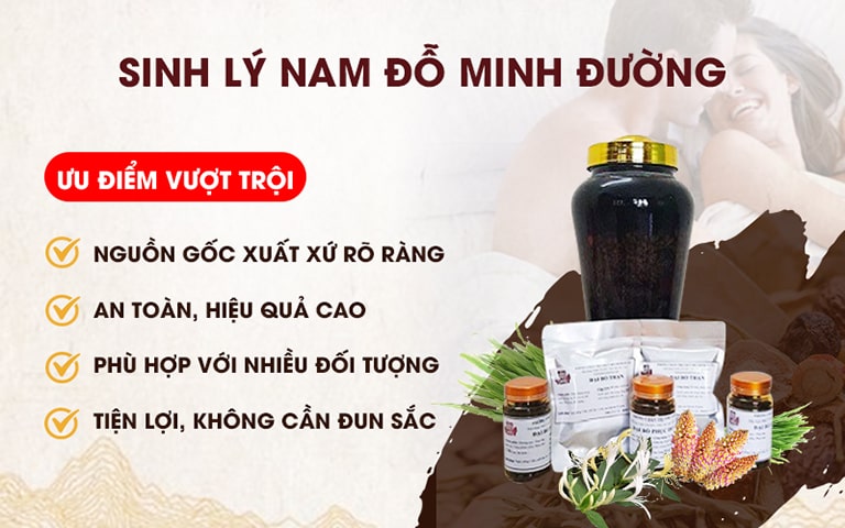 Sinh lý nam Đỗ Minh là bài thuốc sở hữu nhiều ưu điểm vượt trội