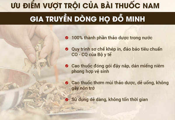 Ưu điểm khi chữa yếu sinh lý bằng thuốc nam Đỗ Minh Đường