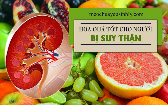 Bị suy thận nên ăn hoa quả để tăng cường sức khỏe